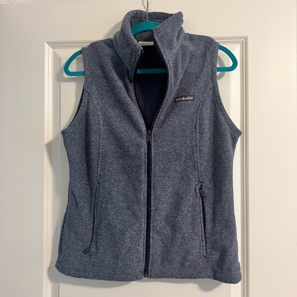 Columbia Blue Fleece Vest - Picture 1 of 3